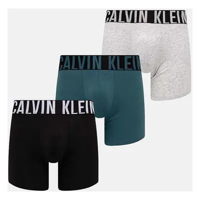 Boxerky Calvin Klein Underwear 3-pack pánské, černá barva, 000NB3609A