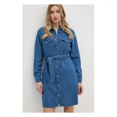 Šaty Pepe Jeans REGULAR DENIM DRESS mini, PL953581HT8