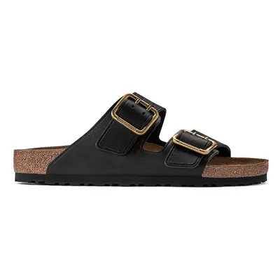 Kožené pantofle Birkenstock Arizona Bold Gap pánské, černá barva, 1022604