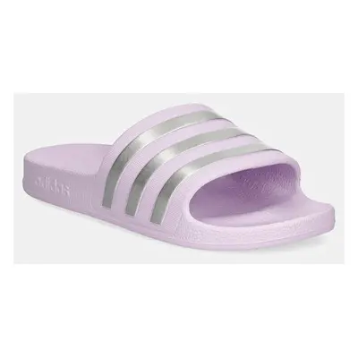 Pantofle adidas Adilette dámské, fialová barva, IE8920