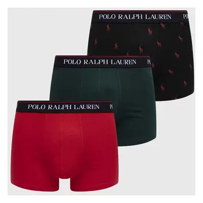 Boxerky Polo Ralph Lauren 3-pack pánské, černá barva, 714830299