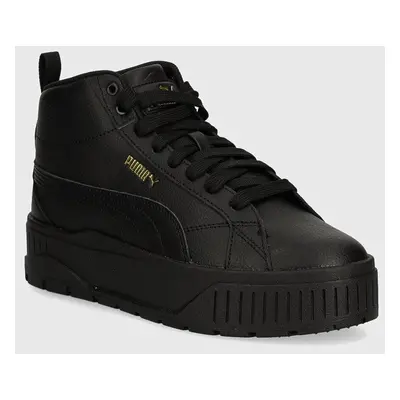 Kožené sneakers boty Puma Karmen II Mid černá barva, 397459