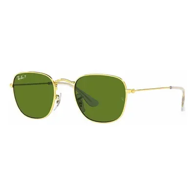 Dětské sluneční brýle Ray-Ban Frank Kids zelená barva, 0RJ9557S-Polarized