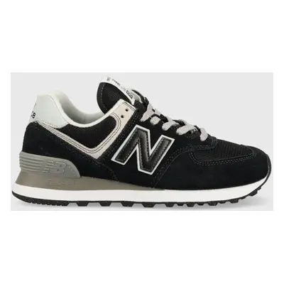 Sneakers boty New Balance WL574EVB černá barva, WL574EVB-EVB