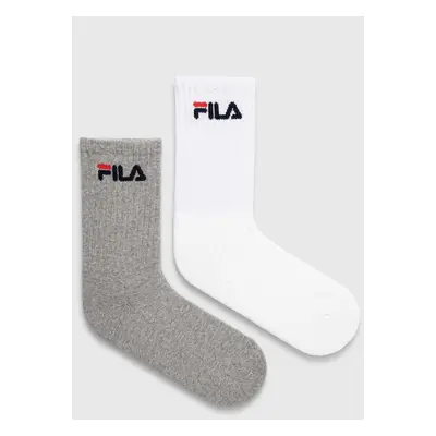 Ponožky Fila 2-pack šedá barva, F4401