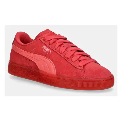 Semišové sneakers boty Puma Suede Classic Translucent červená barva, 398818