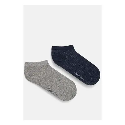 Ponožky Calvin Klein 2-pack pánské, modrá barva, 701229435