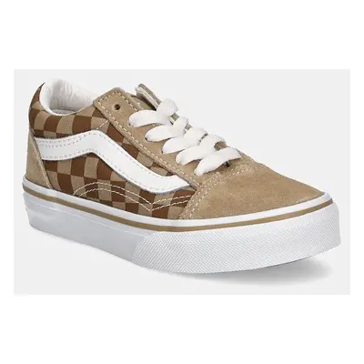 Dětské tenisky Vans Old Skool béžová barva, VN000CYVBF21