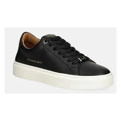 Kožené sneakers boty Alexander Smith London černá barva, ALBALDM9012BLK