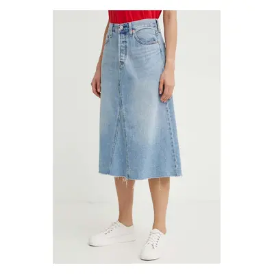 Džínová sukně Levi's midi, áčková, A9316