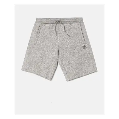 Dětské kraťasy adidas Originals SHORTS šedá barva, melanžové, nastavitelný pas, IX5237