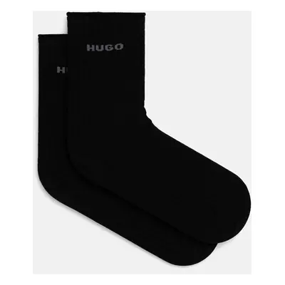 Ponožky HUGO 2-pack dámské, bílá barva, 50502080