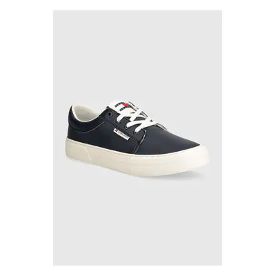 Sneakers boty Tommy Jeans TJM VULC. SKATE DERBY ESS tmavomodrá barva, EM0EM01400