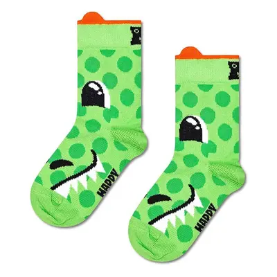 Dětské ponožky Happy Socks Kids Dragon Sock zelená barva, P001435