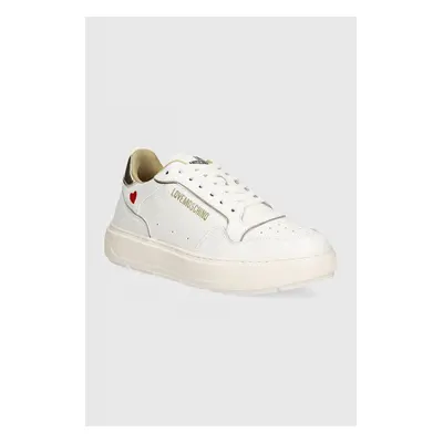 Sneakers boty Love Moschino bílá barva, JA15144G1LJC210A