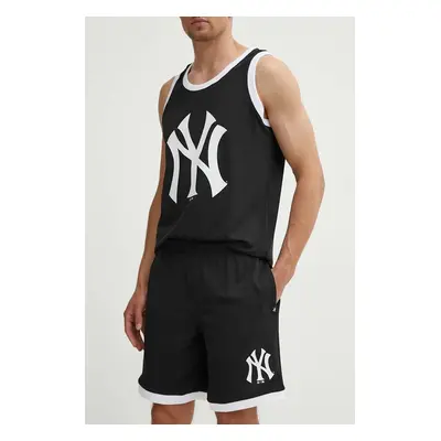 Kraťasy 47 brand MLB New York Yankees pánské, černá barva, BB017PMBSEY617750JK