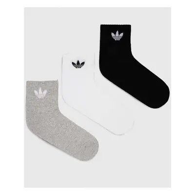 Ponožky adidas Originals 3-pack bílá barva, IJ5612