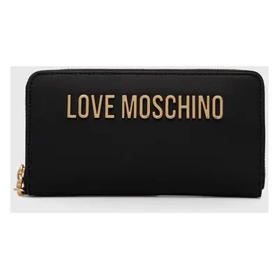 Peněženka Love Moschino černá barva, JC5620PP1LKD0000