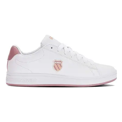 Kožené sneakers boty K-Swiss COURT SHIELD bílá barva, 96599.952.M