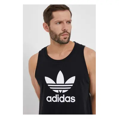 Bavlněné tričko adidas Originals černá barva, IA4811-BLACK