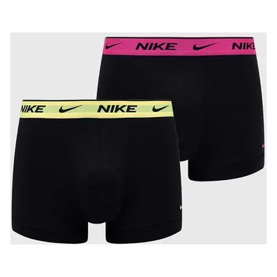 Boxerky Nike 2-pack pánské, černá barva, 0000KE1085