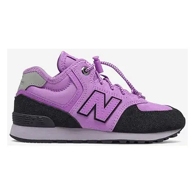 Dětské sneakers boty New Balance PV574HXG fialová barva