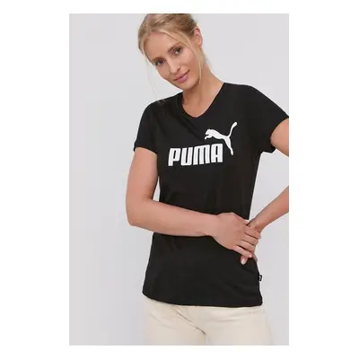 Bavlněné tričko Puma 586774 černá barva