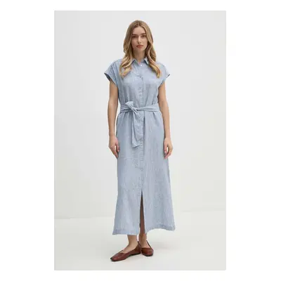 Lněné šaty Pepe Jeans MAYA maxi, PL953555