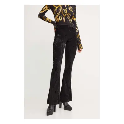 Legíny Versace Jeans Couture dámské, černá barva, hladké, 77HAC107 J0153