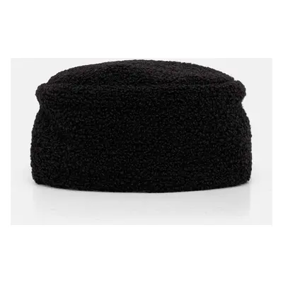 Vlněný baret Emporio Armani černá barva, vlněný, 637174 4F515