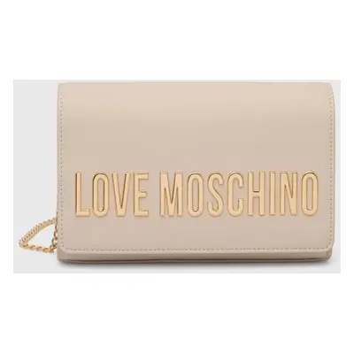 Kabelka Love Moschino béžová barva, JC4103PP1LKD0000