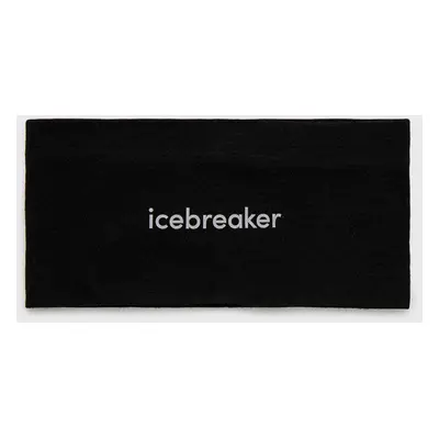 Čelenka Icebreaker Mer 200 Oasis Headband černá barva, IB0A56SG0011