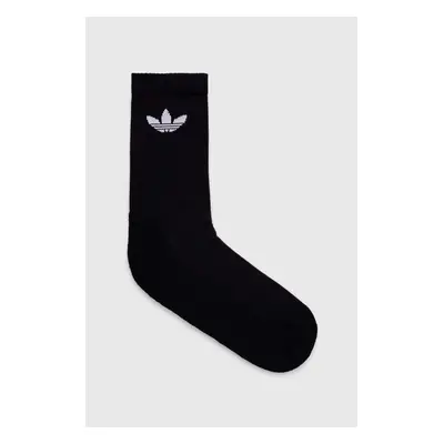 Ponožky adidas Originals 3-pack černá barva, IJ5613