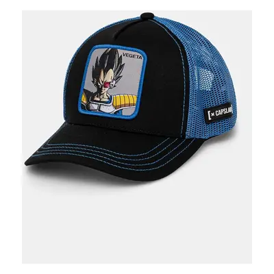 Dětská baseballová čepice Capslab Dragon Ball Capslab Trucker modrá barva, s aplikací, CL.DBZ.3.