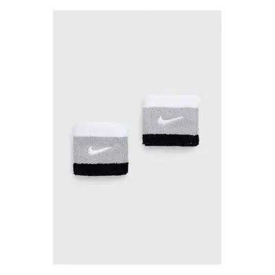 Náramky Nike 2-pack šedá barva