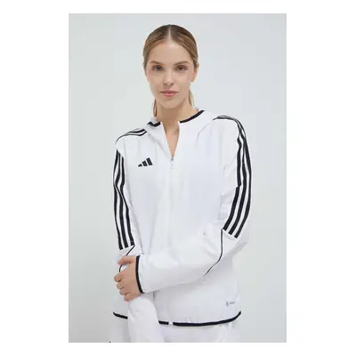 Tréninková bunda adidas Performance Tiro 23 bílá barva, přechodná, IA1631