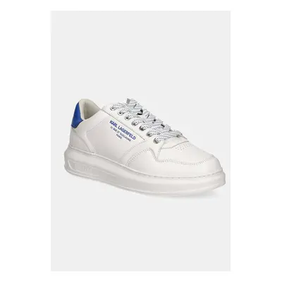 Kožené sneakers boty Karl Lagerfeld KAPRI MENS bílá barva, KL52537R