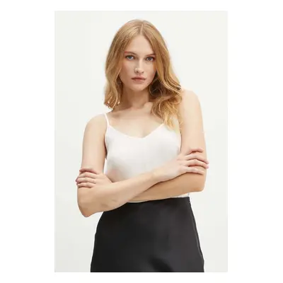 Halenka Armani Exchange dámská, béžová barva, vzorovaná, 6DYH20 YN4VZ