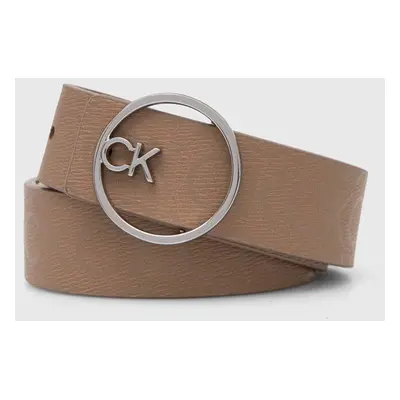 Oboustranný pásek Calvin Klein dámský, hnědá barva, K60K612359