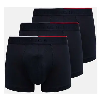 Boxerky Tommy Hilfiger 3-pack pánské, tmavomodrá barva, UM0UM03388