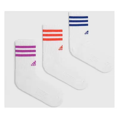 Ponožky adidas Essentials 3-pack bílá barva, IZ0122