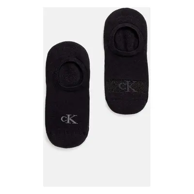 Ponožky Calvin Klein Jeans 2-pack dámské, černá barva, 701230601