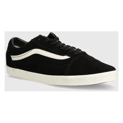 Semišové tenisky Vans Old Skool Lowpro černá barva, VN000D0E1KP1