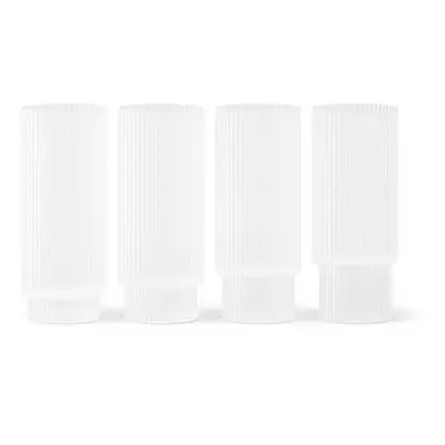 Sada sklenic na nápoje ferm LIVING Ripple Long Drink Glasses 300 ml 4-pack