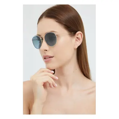 Sluneční brýle Ray-Ban dámské, zlatá barva, 0RB3647N