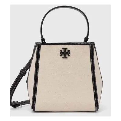 Kabelka Tory Burch McGraw Canvas Small béžová barva, 158502.254