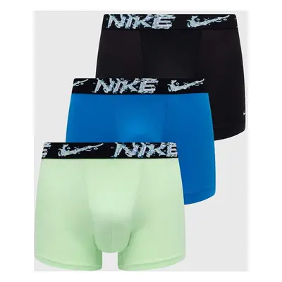 Boxerky Nike 3-pack pánské, zelená barva