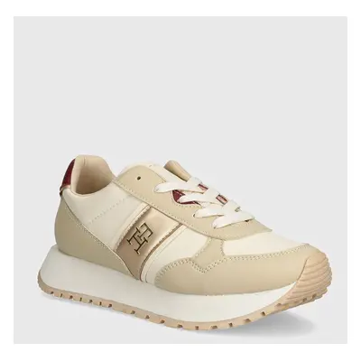 Dětské sneakers boty Tommy Hilfiger béžová barva, T3A9-33548