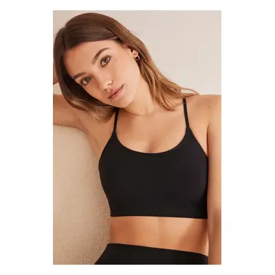 Podprsenka women'secret SEAMLESS SUMMER černá barva, 5107743