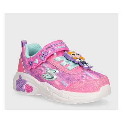 Dětské sneakers boty Skechers SNUGGLE SNEAKS černá barva, 302214N